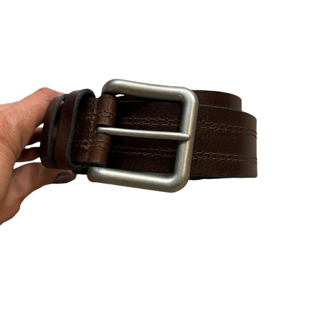 New‎ without Tags Men’s Remo Tulliani Brand Brown Genuine Leather Belt Size 38